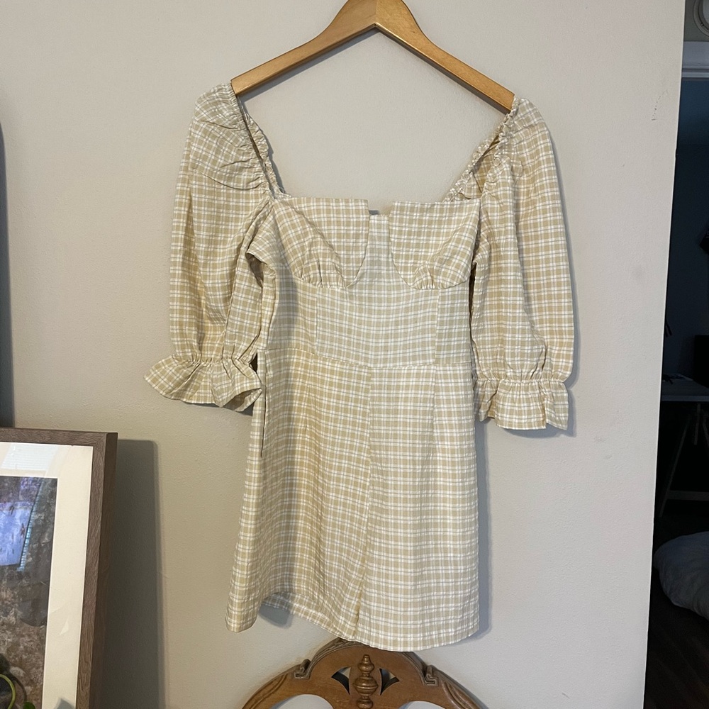 Beautiful plaid romper!